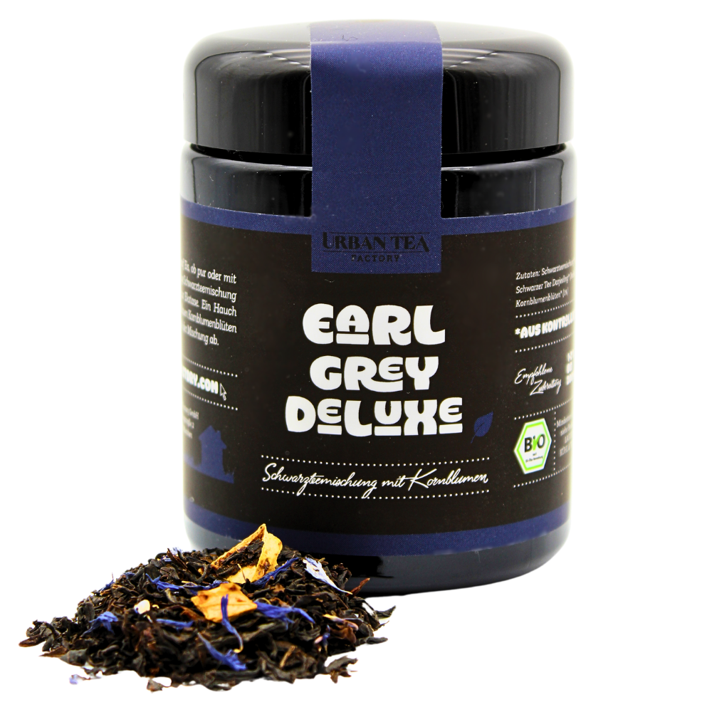 Earl Grey Deluxe - Schwarzteemischung mit Kornblumen - 50g - Bio