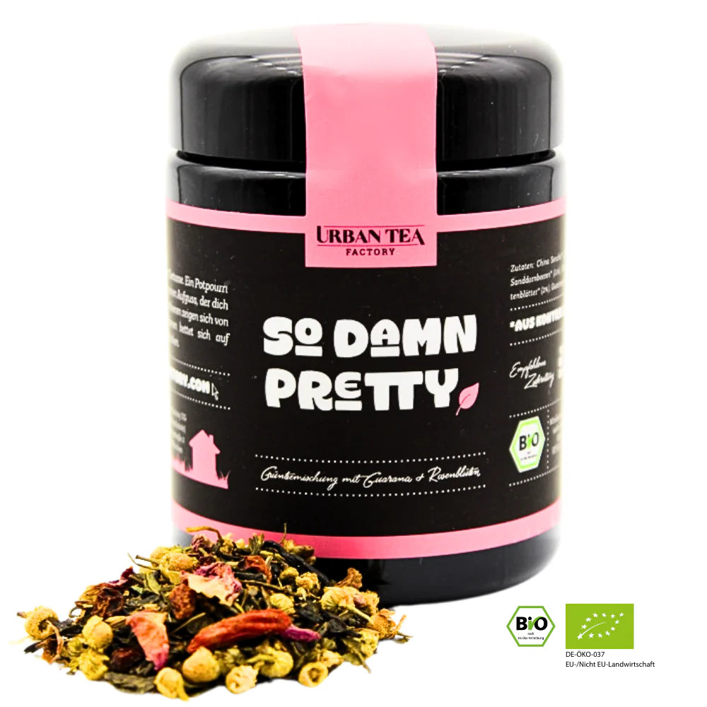 So Damn Pretty - Grünteemischung mit Guarana & Rosenblüten - 50g - Bio