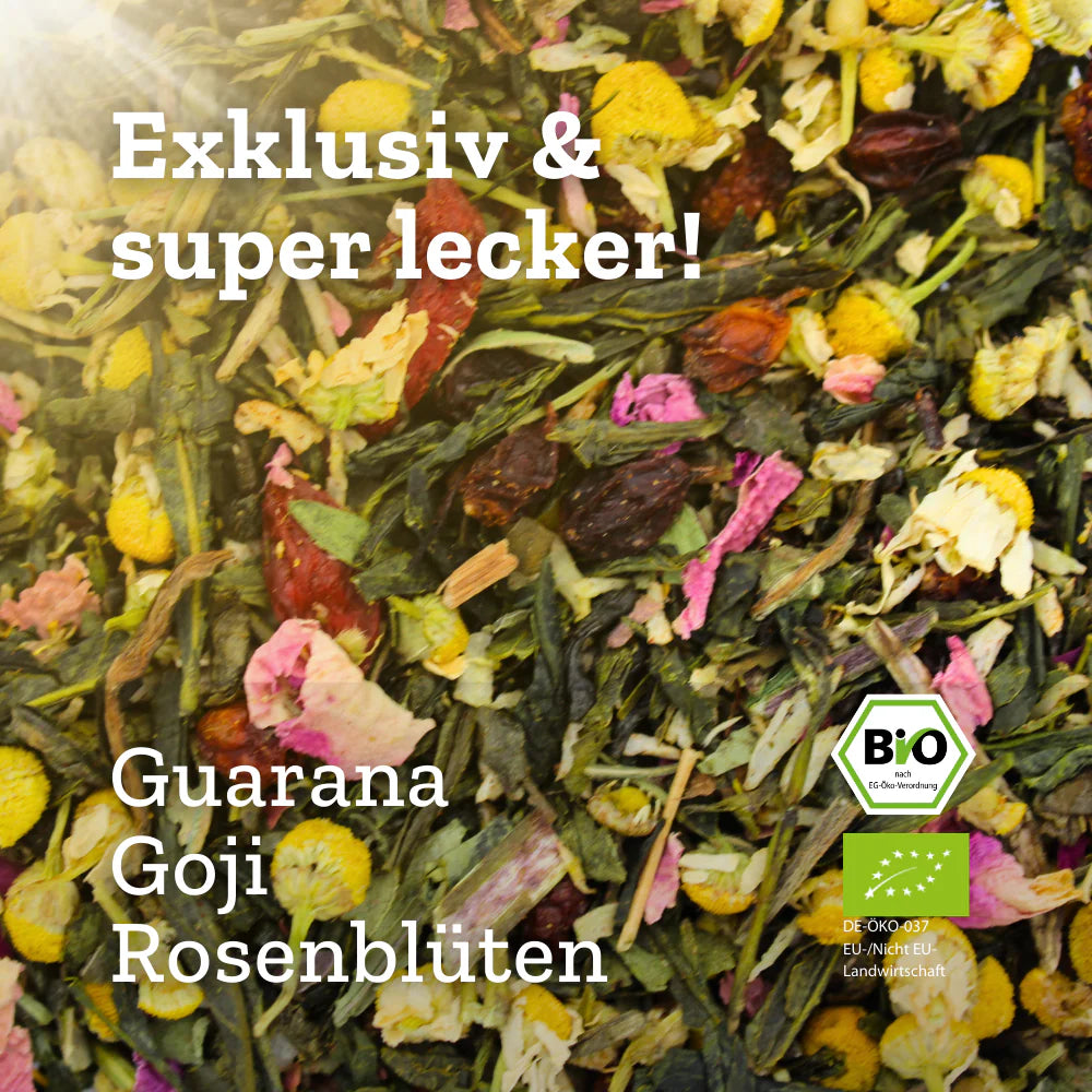 So Damn Pretty - Grünteemischung mit Guarana & Rosenblüten - 50g - Bio