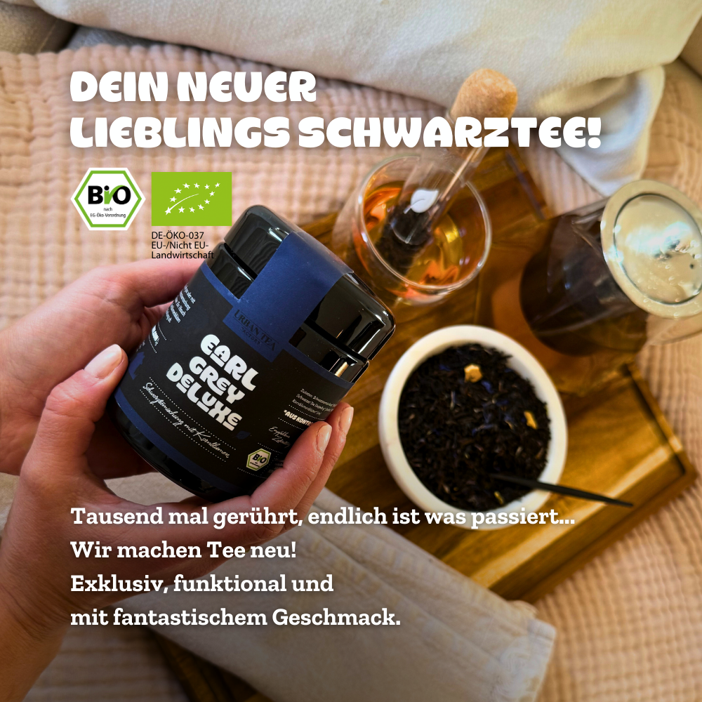 Earl Grey Deluxe - Schwarzteemischung mit Kornblumen - 50g - Bio
