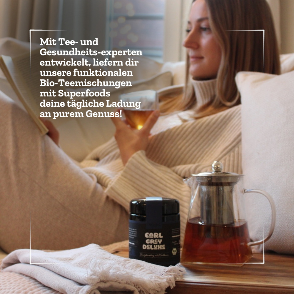 Earl Grey Deluxe - Schwarzteemischung mit Kornblumen - 50g - Bio