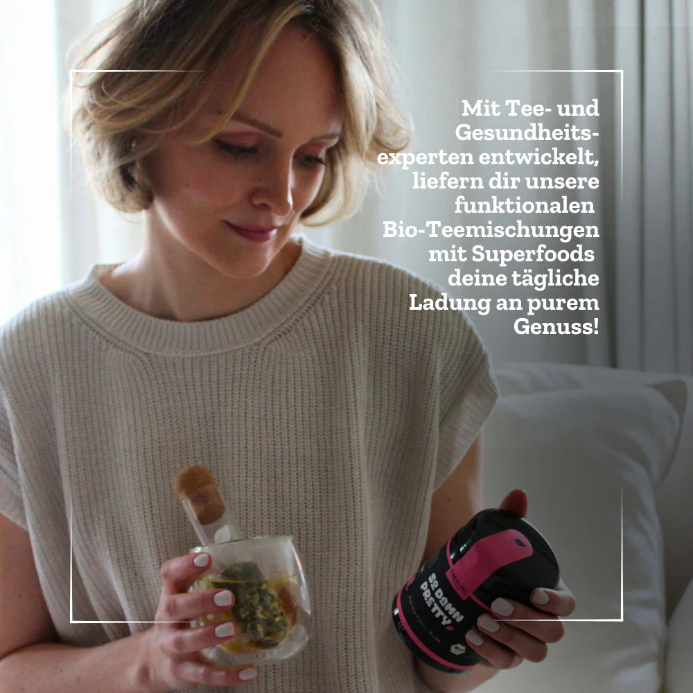 So Damn Pretty - Grünteemischung mit Guarana & Rosenblüten - 50g - Bio