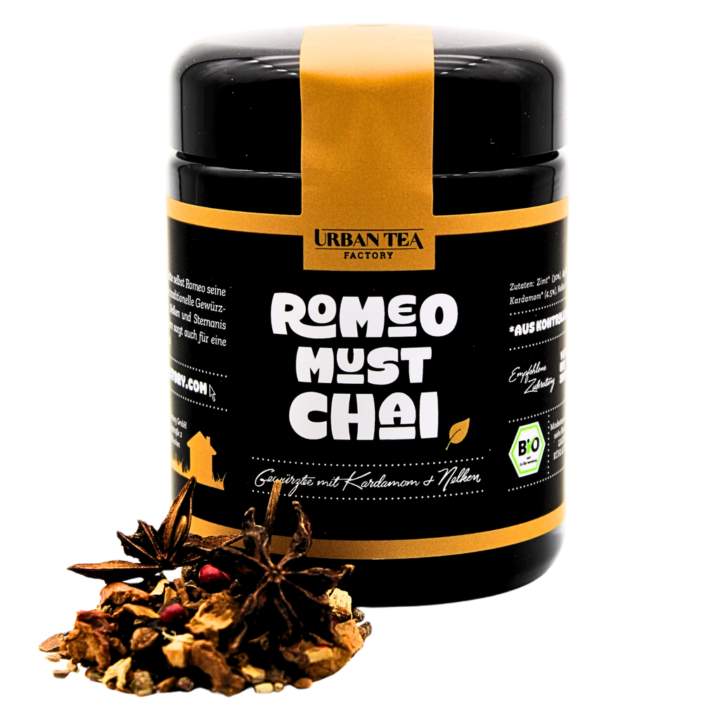 Romeo Must Chai - Gewürztee mit Kardamom & Nelken - 65g - Bio