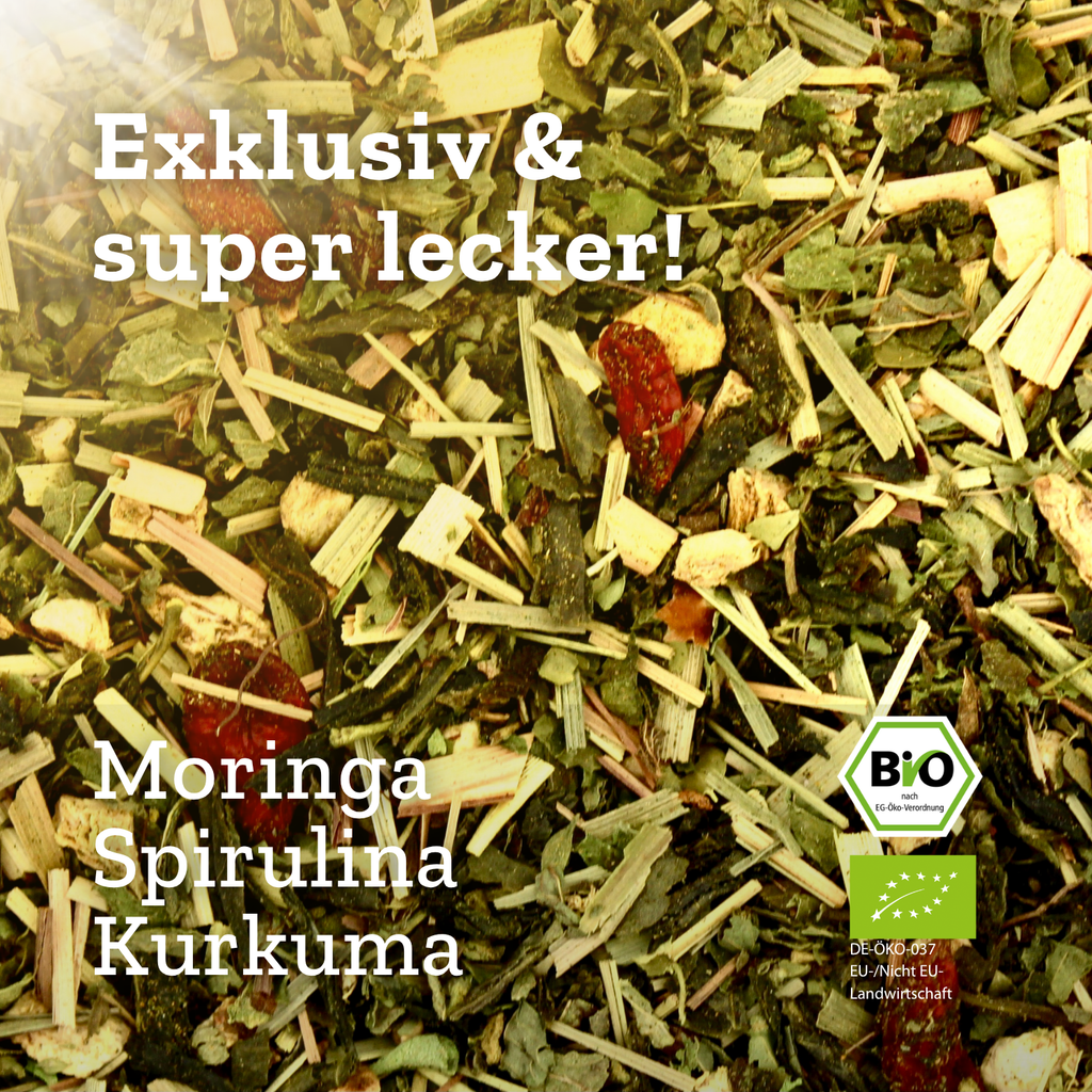 Body Defence - Grünteemischung mit Moringa & Kurkuma - 50g - Bio