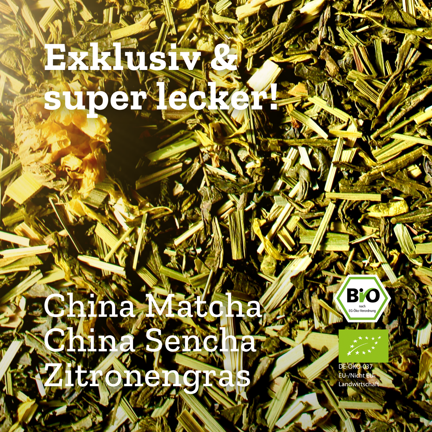 Natural Matcha High - Grünteemischung mit Matcha & Zitronengras - 45g - Bio