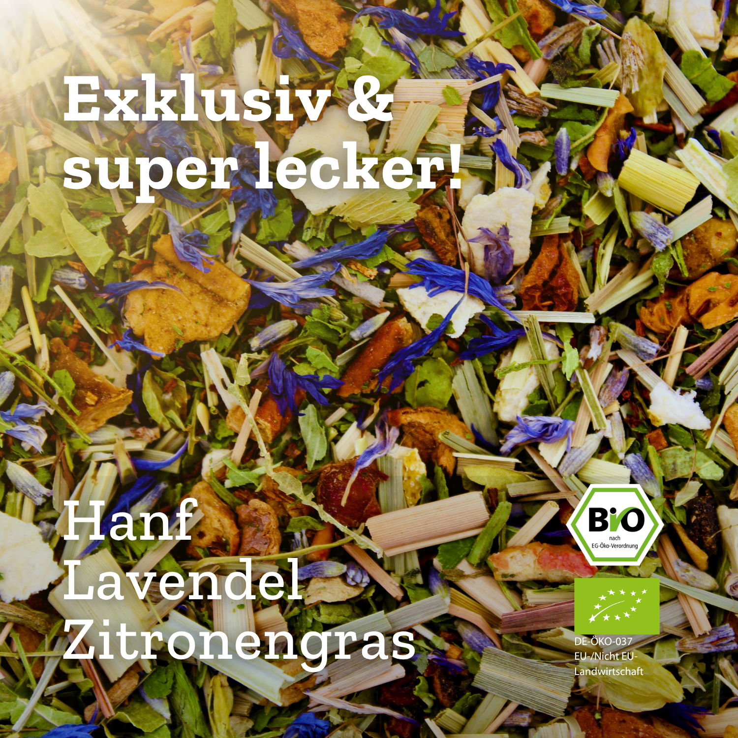 Sandman - Hanfteemischung mit Orange & Lavendel - 50g - Bio