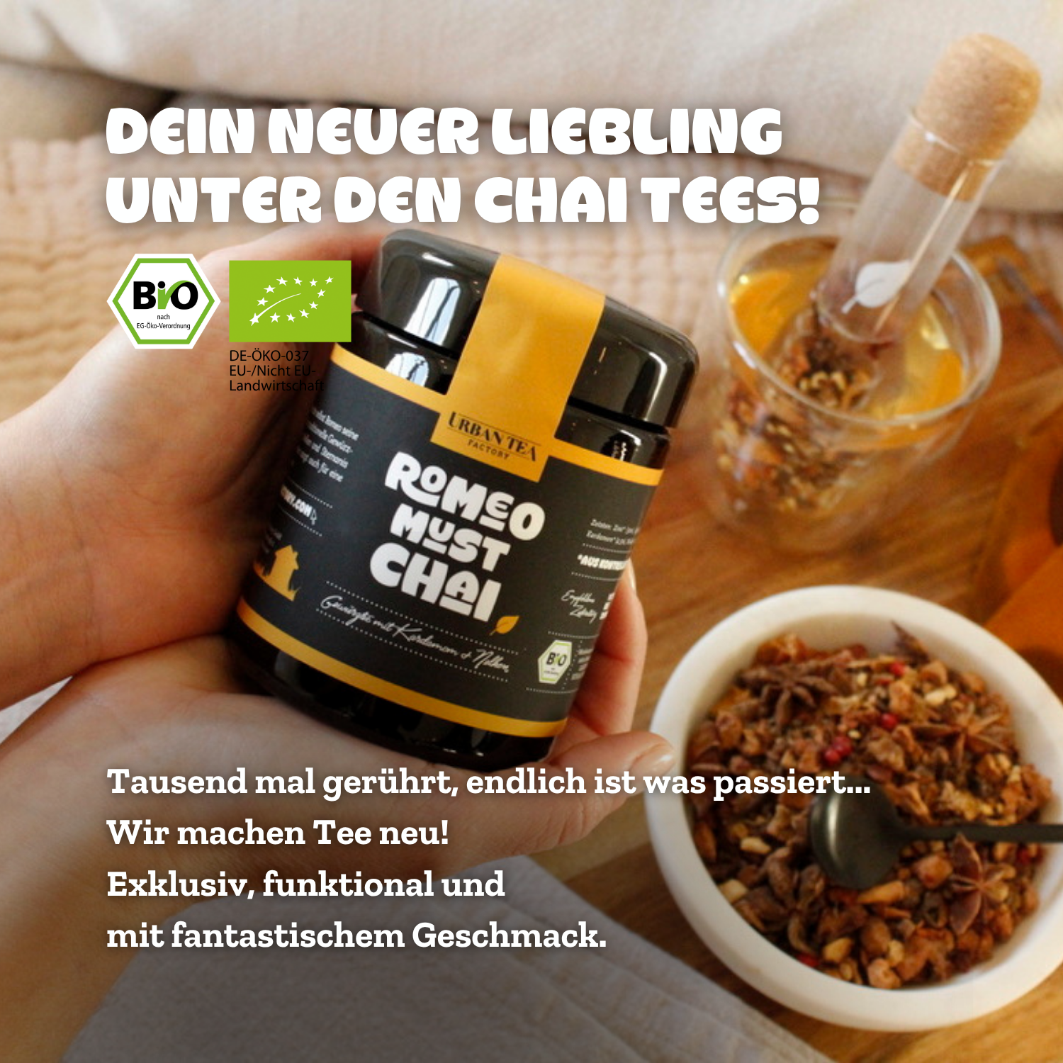 Romeo Must Chai - Gewürztee mit Kardamom & Nelken - 65g - Bio