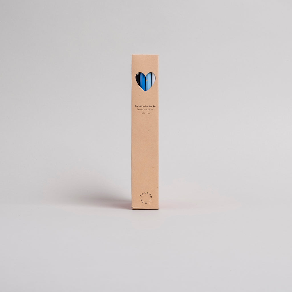 Bleistift 4er Set in blau