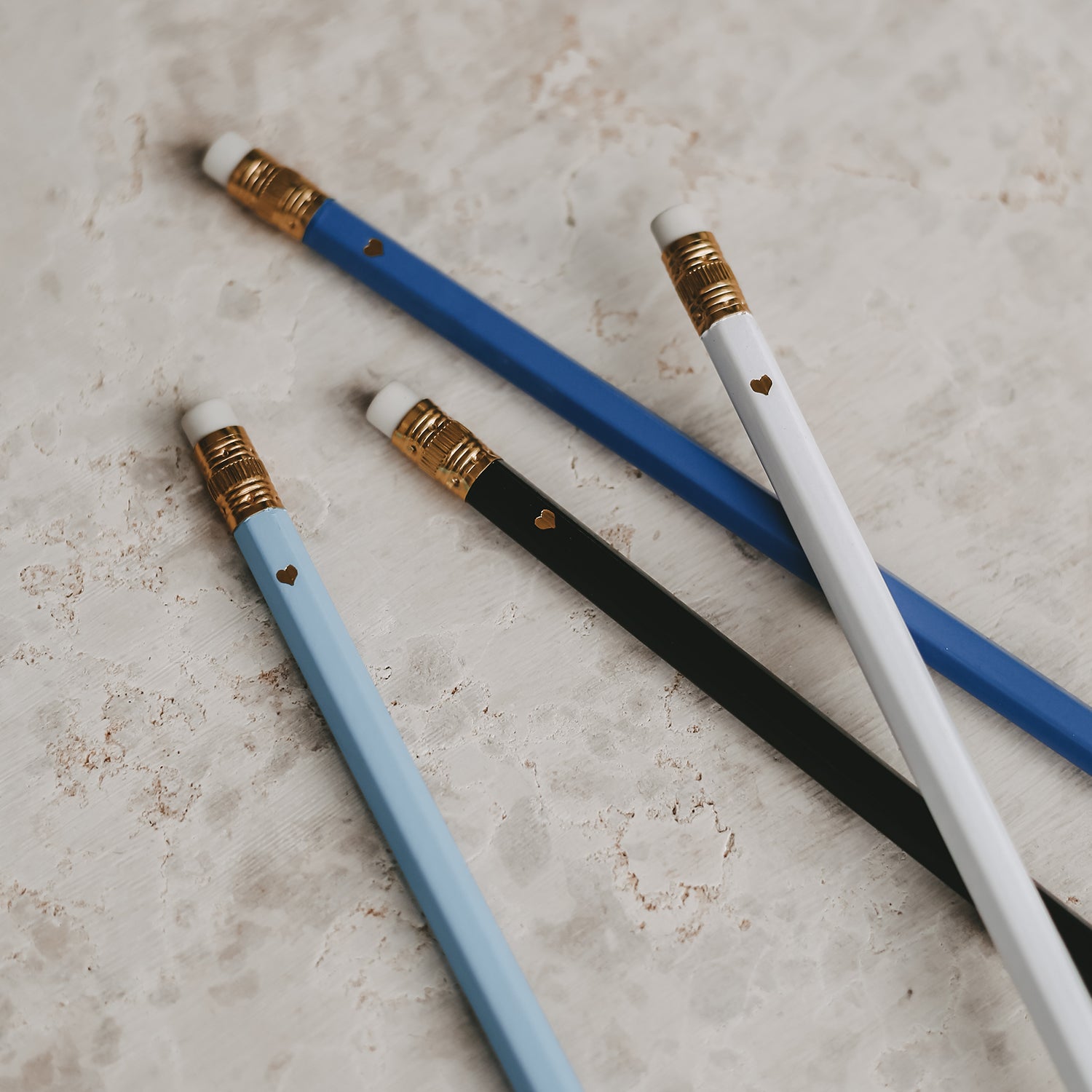 Bleistift 4er Set in blau