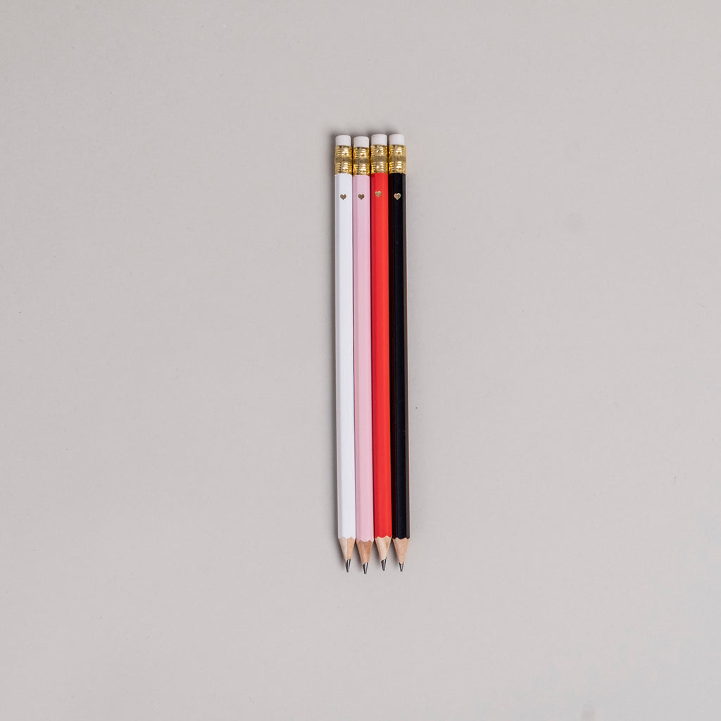 Bleistift 4er Set in rosa