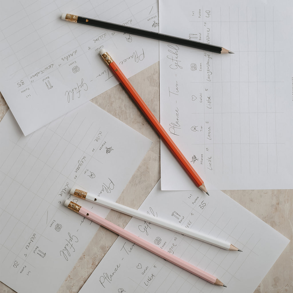 Bleistift 4er Set in rosa